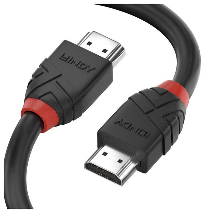 Lindy Cable HDMI High Speed Black Line 2m Negro