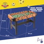 TACHAN Futbolín de madera con patas 121x61x79