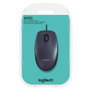 Logitech Ratón Óptico USB con Cable, 1000 DPI, 3 Botones, Diseño Ambidiestro, Plug & Play, Confort Tamaño Completo