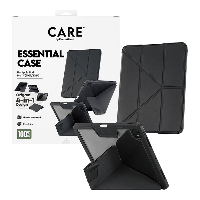 PanzerGlass CARE Essential Case para iPad Pro 13 (2024-2025) - Funda TPU, Negro