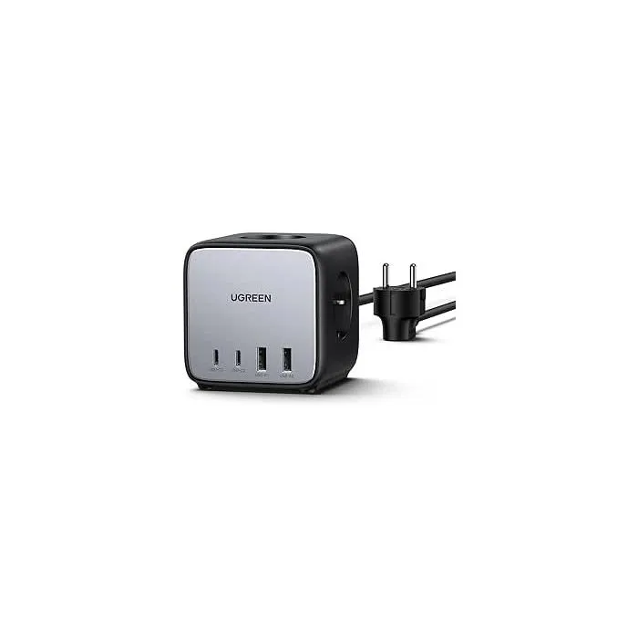 UGREEN DigiNest Pro 1 salida AC Tipo C, 4 puertos USB, 3680 W, Gris