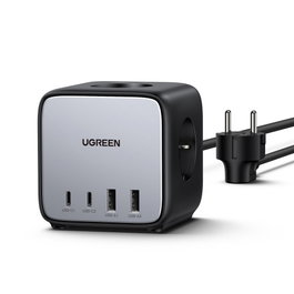 UGREEN DigiNest Pro 1 salida AC Tipo C, 4 puertos USB, 3680 W, Gris
