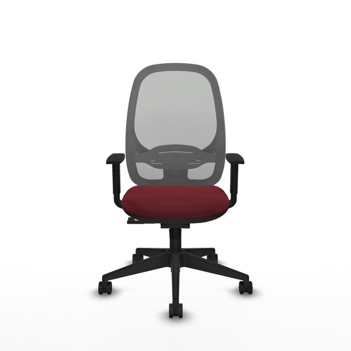 PIQUERAS Y CRESPO Silla de oficina Cilanco con mecanismo Sincro, Granate y Gris PIQUERAS Y CRESPO Silla de oficina Cilanco con mecanismo Sincro, Granate y Gris