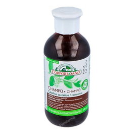 CORPORE SANO Champu Henna Castaño 300Ml Reaviva y Protege el Color Cabello Natural o Teñido