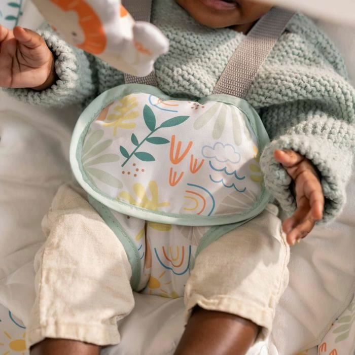 Ingenuity Mecedora para Bebé 3 en 1 Keep Cozy ING17498 - 3 Posiciones, Arco con Juguetes, hasta 18 kg