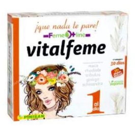 PINISAN Vitalfeme 30 Cápsulas - Apoyo Cognitivo, Resistencia Física, Vitalidad y Deseo Sexual con Ginkgo, Maca, Rhodiola y Tribulus