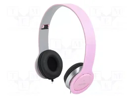 LOGILINK Auriculares con Micrófono Rosa Jack 3,5mm