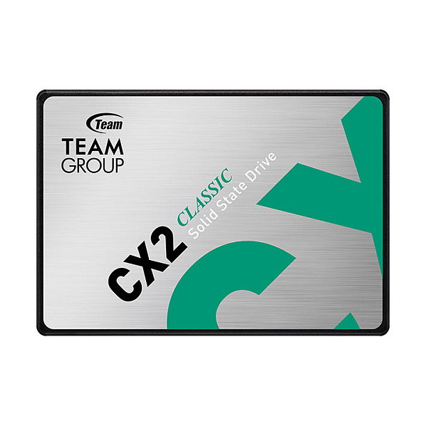 Team Group CX2 SSD Interno SATA III de 256 GB, 2.5 Pulgadas, 520 MB/s Lectura, 430 MB/s Escritura, 3D NAND