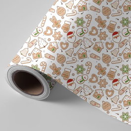 PRYSE Bobina de Papel de Regalo Fantasía Navidad 62cm