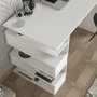 Hanah Home Mesa de estudio Snake - White, Escandinavo, Blanco