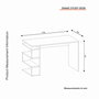 Hanah Home Mesa de estudio Snake - White, Escandinavo, Blanco