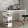 Hanah Home Mesa de estudio Snake - White, Escandinavo, Blanco