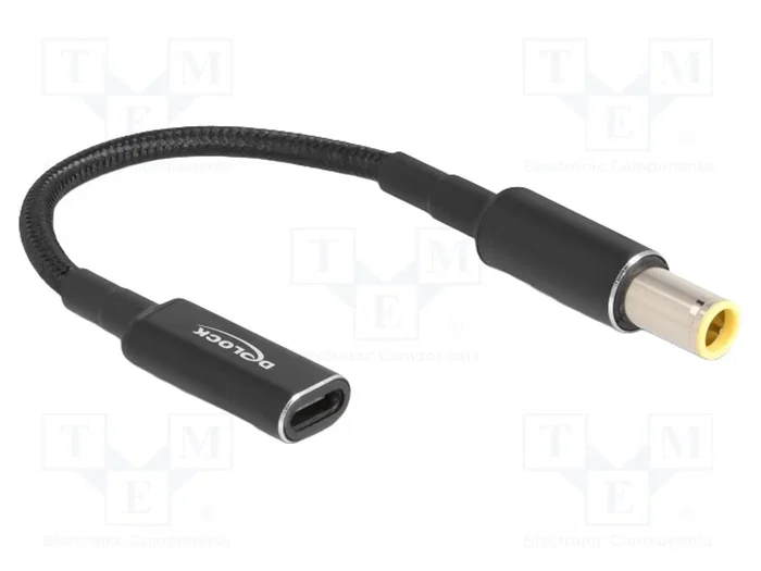 DeLOCK 60041 Cable adaptador de carga USB Type-C™ hembra a IBM 7,9 x 5,5 mm macho DeLOCK 60041 Cable adaptador de carga USB Type-C™ hembra a IBM 7,9 x 5,5 mm macho