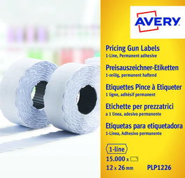 Etiquetas De Precios Avery Adh.Permanente 26X12 Mm Blanco Rollo 1.500 Uds.