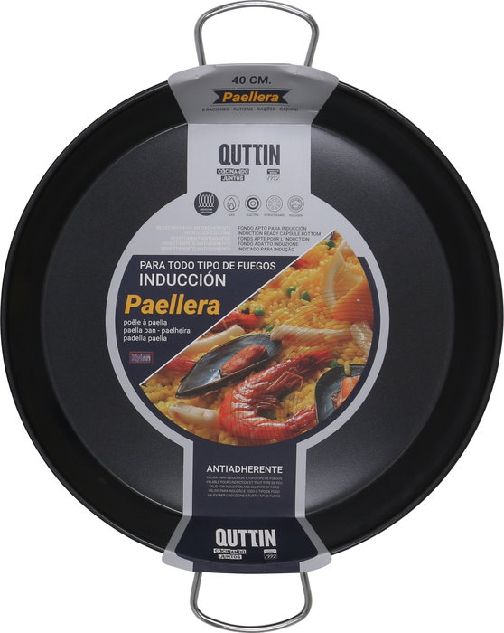 Quttin Paellera Antiadherente Inducción 40 cm (6 Unidades)