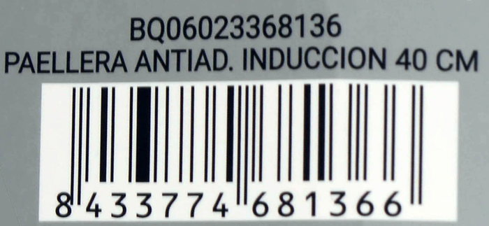 Quttin Paellera Antiadherente Inducción 40 cm (6 Unidades)