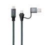 Nanocable Cable USB 3.2 Gen2x2 20Gbps 100W 3m Gris/Negro