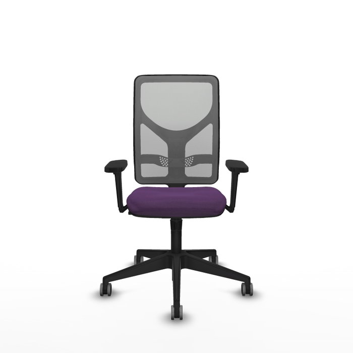 PIQUERAS Y CRESPO Silla de oficina Motilla con mecanismo Sincro, Morado y Gris
