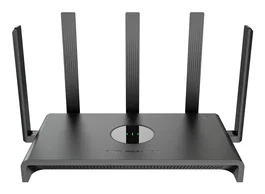 Ruijie Networks RG-EW3000GX Pro Router WiFi 6 Mesh, 2402 Mbps 5GHz, 4x Gigabit LAN, Dual WAN, 5 Antenas, Negro