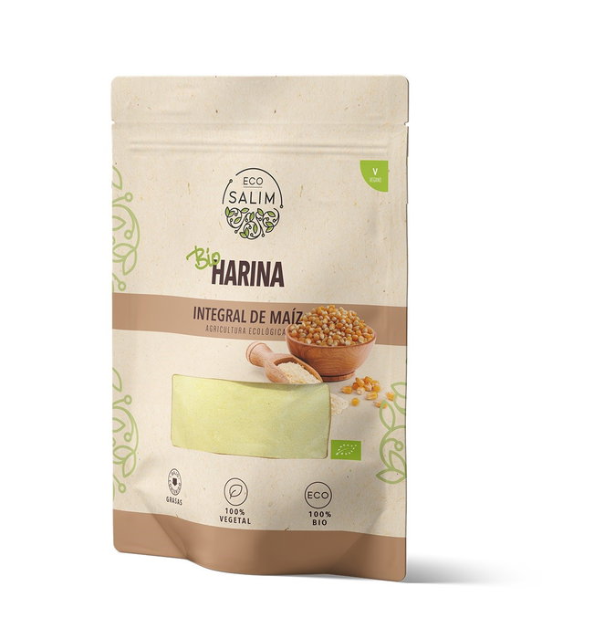 ECO SALIM Harina de Maíz Integral 500g BIO VEGAN