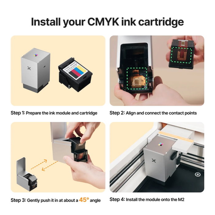 xTool Cartucho de tinta CMYK para xTool M2 de 40 ml