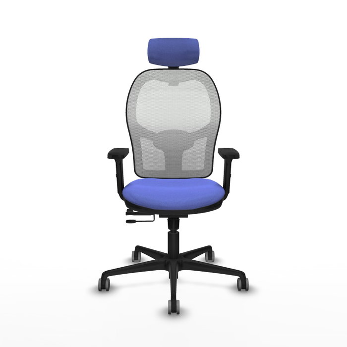 PIQUERAS Y CRESPO Silla de oficina Jorquera con mecanismo Sincro/Traslack, Azul claro y Blanco PIQUERAS Y CRESPO Silla de oficina Jorquera con mecanismo Sincro/Traslack, Azul claro y Blanco