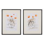 Cuadro Pintura Jarrón-Flores 2/M 60 X 4 X 80 cm (Set de 2)