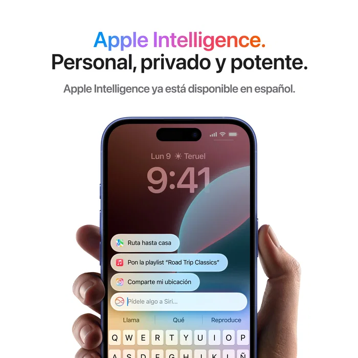 Apple MXY53QL/A iPhone 16 Plus 256GB Verde Azulado Pantalla 6.7" 5G