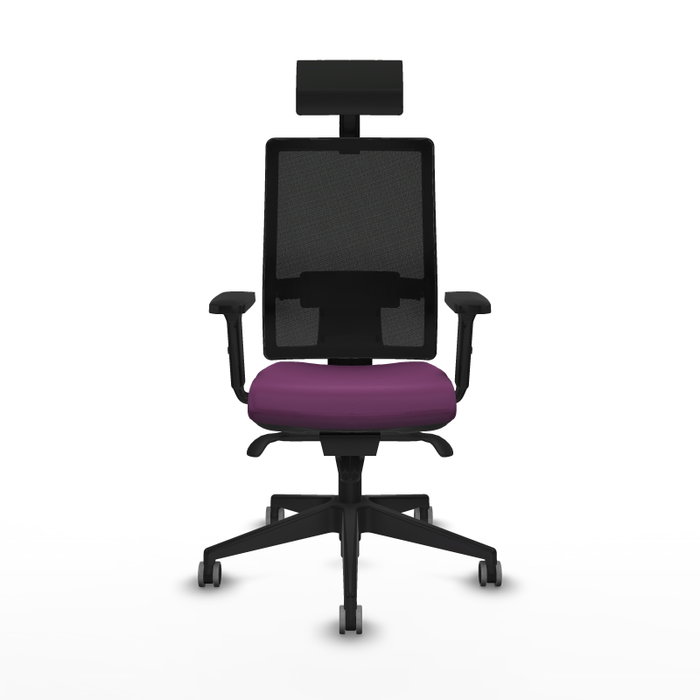 PIQUERAS Y CRESPO Silla de oficina Horna con mecanismo Sincro, Morado y Negro PIQUERAS Y CRESPO Silla de oficina Horna con mecanismo Sincro, Morado y Negro
