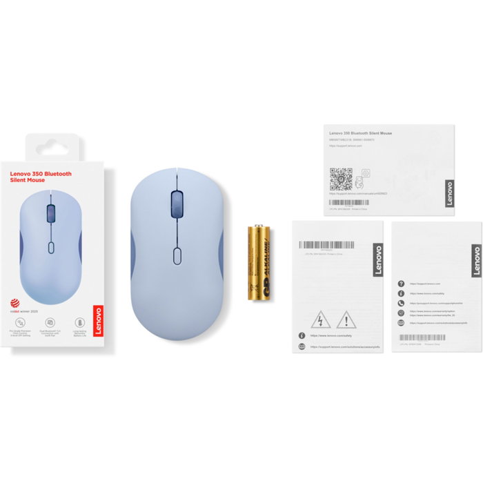 Lenovo Mouse Silencioso Bluetooth 350 Meta Grape