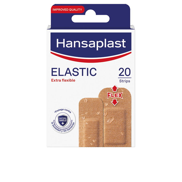 Hansaplast HP ELASTIC Apósitos Elásticos Extraflexibles, 2 Tamaños para Protección y Movimiento, 20 Unidades Hansaplast HP ELASTIC Apósitos Elásticos Extraflexibles, 2 Tamaños para Protección y Movimiento, 20 Unidades