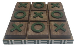 DKD Home Decor Juego de Mesa Tres en Raya de Mango y Resina