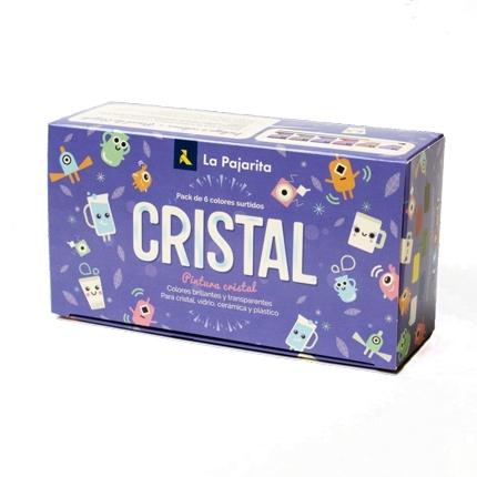 La Pajarita Pintura Cristal para Superficies No Porosas Colores Surtidos 6x25ml La Pajarita Pintura Cristal para Superficies No Porosas Colores Surtidos 6x25ml