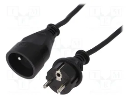 JONEX Prolongador de Alimentación H05RR-F 3G1,5mm2 20m Negro