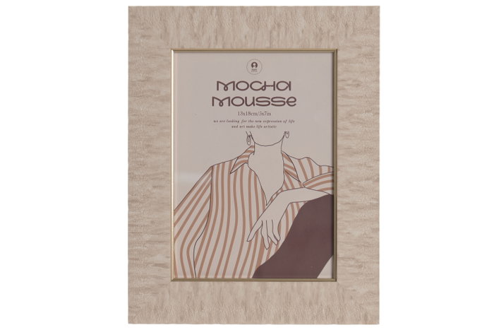 DKD Home Decor Set de Marcos de Fotos Surtido Mocha 13x18 y 19x24 cm