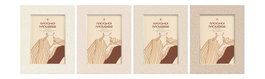 DKD Home Decor Set de Marcos de Fotos Surtido Mocha 13x18 y 19x24 cm