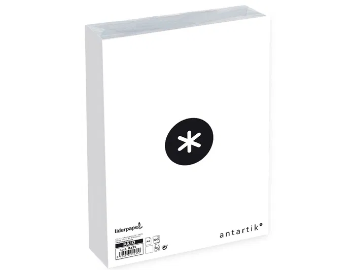 Antartik Papel A4 90 g Blanco Liso - 100 Hojas - Papel Extrablanco 100 g/m2 para Escritura Fluida, Formato 210 x 297 mm