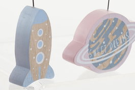 DKD Home Decor Portanotas Natural 3 x 15 x 5 cm Set de 3 MDF