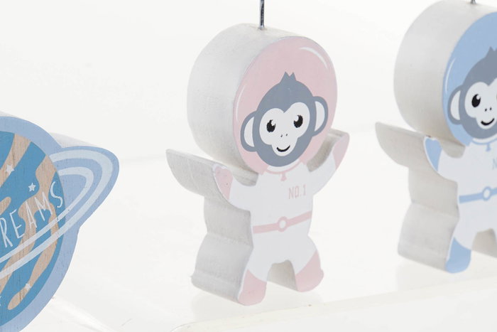 DKD Home Decor Portanotas Natural 3 x 15 x 5 cm Set de 3 MDF