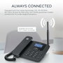 Motorola FW410L Teléfono Fijo 4G con Punto de Acceso Wi-Fi Negro