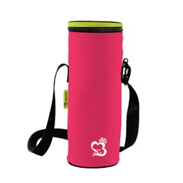 Marbueno Botellero Poliester Neon Color Rosa 1,5L 33x10 cm