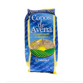 HIJAS DEL SOL Copos de Avena, Cereal Integral Natural, Bolsa 500 G, Alimento Básico