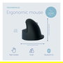 R-Go Ratón Ergonómico Inalámbrico Vertical HE Break Small, Diestro, Bluetooth 5.0, 2400 DPI, Negro, Aluminio, Incluye Software Anti-RSI