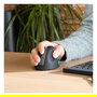 R-Go Ratón Ergonómico Inalámbrico Vertical HE Break Small, Diestro, Bluetooth 5.0, 2400 DPI, Negro, Aluminio, Incluye Software Anti-RSI