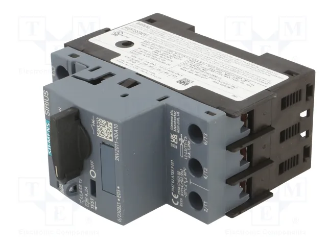 SIEMENS 3RV2011-0DA10 Interruptor motorizado 0,09kW 220-690VAC