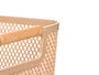 KIPIT Cesta de Plástico con Asa de Bambú Beige