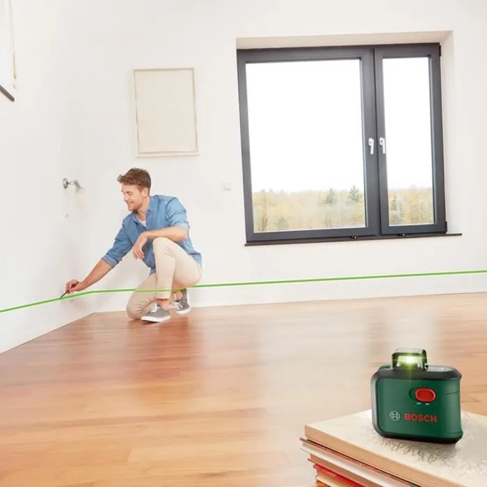 Bosch Láser de línea AdvancedLevel 360 BOS4053423245165 - Láser de 3 líneas con 360° para alineación en toda la habitación, en caja