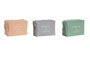 DKD Home Decor Neceser Moderno Naranja Gris Verde Menta 8 x 14 x 20 cm (Pack 12 Unidades)