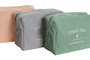DKD Home Decor Neceser Moderno Naranja Gris Verde Menta 8 x 14 x 20 cm (Pack 12 Unidades)