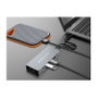 Conceptronic DONN22G Estación de acoplamiento USB-C/USB4 6 en 1 con HDMI 8K, 2.5GbE y 100W PD, Gris